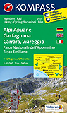 Carta escursionistica n. 2451. Alpi Apuane, Garfagnana, Carrara, Viareggio